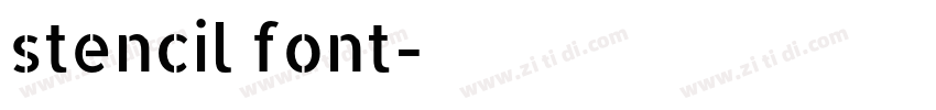 stencil font字体转换